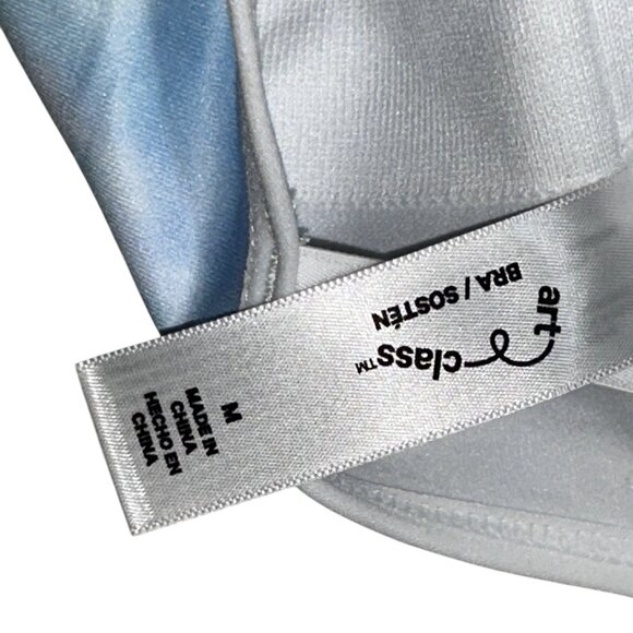 Girls Tie-Dye Adjustable Strap Soft Bra M White/Pink/Blue 1697 - Picture 3 of 3